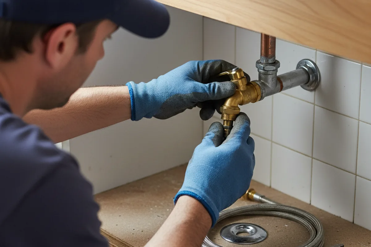 Shutoff valve and fitting work during Emergency Plumbing in Cranston